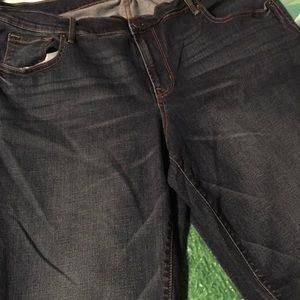 Old Navy Original Blue Jeans Mid-Rise Size 16 Regular Great Pair Distressed
